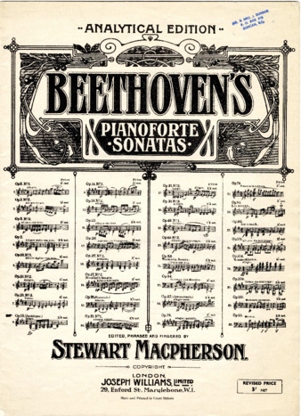 Piano Sonata no. 8 in C minor, op. 13, edited by Macpherson thumbnail