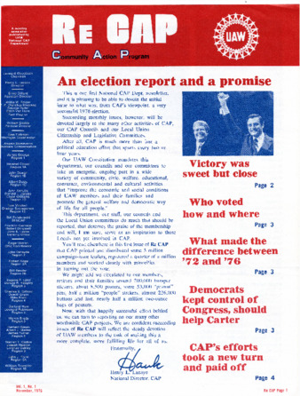 UAW Re Cap Newsletter thumbnail