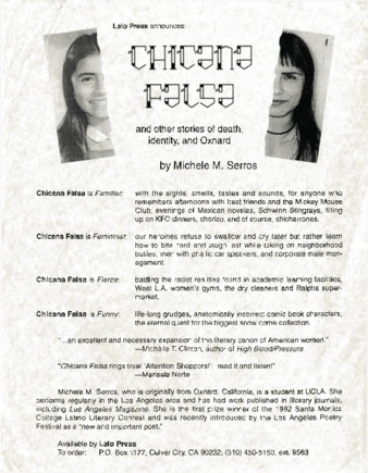 Lalo Press announces "Chicana Falsa" thumbnail
