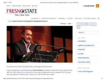 Assemi honored at Top Dog Gala as distinguished alumnus thumbnail
