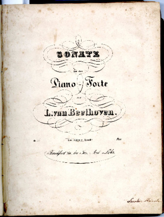 Sonate für das Piano-Forte von L. van Beethoven. Op. [26]. Neue correcte Ausgabe. thumbnail