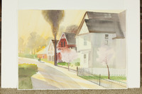 Street With Houses And Paper Boy thumbnail