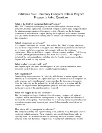 Computer Refresh Program Frequently Asked Questions (website) thumbnail