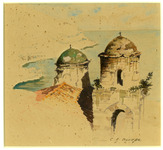 Coast Monastery, watercolor on paperboard, c. 1918 thumbnail