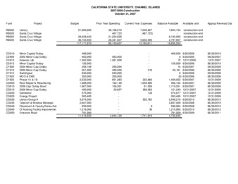 2007 October Construction report – summary thumbnail