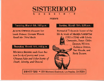 Sisterhood Bookstore Presents thumbnail