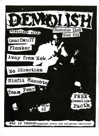 Demolish Australian Punk Rock Zine Issue #1 thumbnail