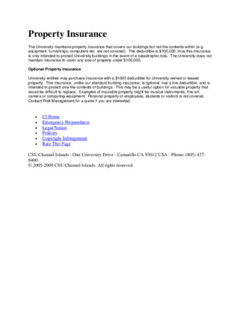 Property Insurance (website) thumbnail