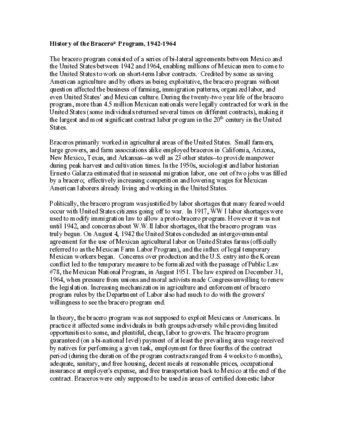 History of the Bracero Program, 1942-1964 thumbnail
