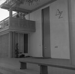 Sisters of Delta Zeta Sorority posing on balcony thumbnail