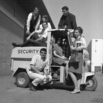 Students on security vehicle thumbnail
