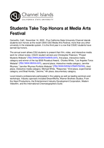 Students Take Top Honors at Media Arts Festival thumbnail