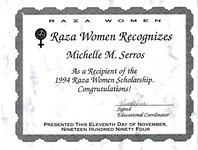 Raza Women Recognition to Michele Serros thumbnail