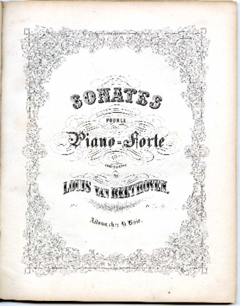 Sonates pour le Piano-forte composées par Louis van Beethoven. No. [6]. thumbnail