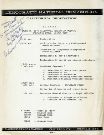 Democratic National Convention Agenda thumbnail