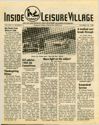 Inside Leisure Village Vol. 8 No. 8 thumbnail