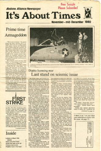 It's About Times: Abalone Alliance Newspaper, November-December 1980 thumbnail
