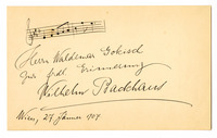 Wilhelm Backhaus autograph note thumbnail