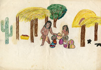 Drawing of Native Americans thumbnail