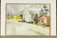 Orange, White, Yellow, And Brown Houses thumbnail