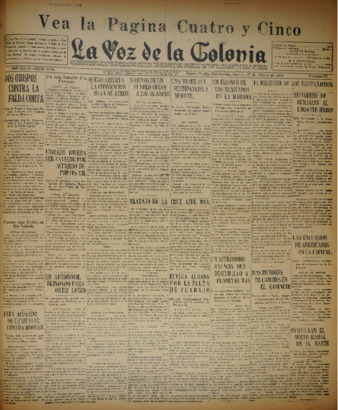 La Voz de La Colonia 27 de marzo de 1930 thumbnail