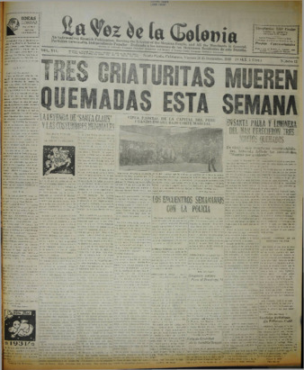 La Voz de La Colonia 26 de deciembre de 1930 thumbnail
