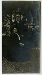 [Aaron and Gertrude Sinsheimer in the garden] thumbnail