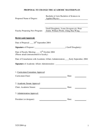 SP 04-23 Proposal to Change the Academic Master Plan - Bachelor of Arts-Bachelor of Science in Applied Physics - Short Form thumbnail