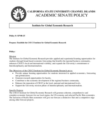 SP 08-15 Institute for Global Economic Research thumbnail