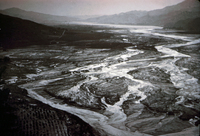 Looking up Santa Clara River from Fillmore, CA after the St. Francis Dam Flood thumbnail
