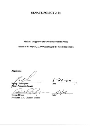 SP 03-24 University Honors Policy thumbnail