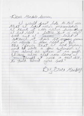 Letter from Erica Mendoza thumbnail