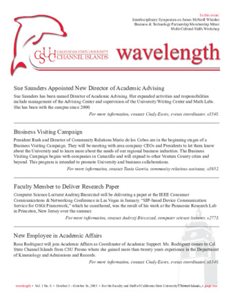 CSUCI Wavelength 2003_10_03-16 thumbnail