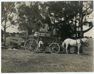 [Horse and carriage loaded with furniture] thumbnail