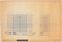 Doheny Towers, west and south elevations, drawing no. P-11 thumbnail