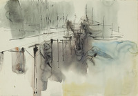 Monterey Wharf Ink And Wash thumbnail