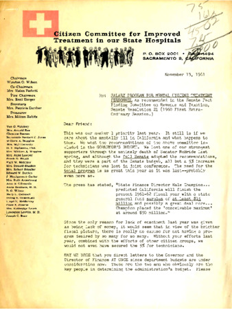 Letter to "Dear Friend"; From Ven O. Farney, Winston O. Wilson, and Emil Berger thumbnail