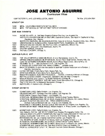 Jose Antonio Aguirre Curriculum Vitae thumbnail