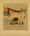 Semur-en-Auxois, France, watercolor on paperboard, c. 1918 thumbnail