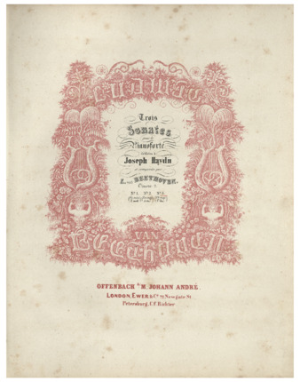 Piano Sonata no. 3 in C major, op. 2, no. 3, published by André thumbnail