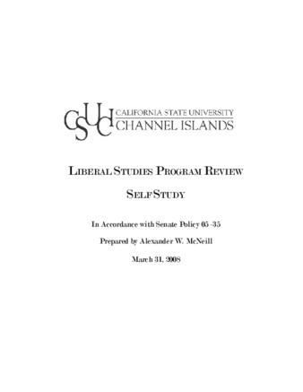 2008 Liberal Studies Program Review Self Study thumbnail
