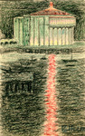 Building on water at night thumbnail