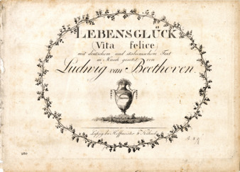 Lebensglück, op. 88, with German and Italian texts thumbnail