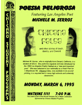 Poesia Peligrosa Featuring Los Angeles Poet Michele M. Serros thumbnail