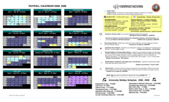 2008-2009 Payroll Calendar thumbnail