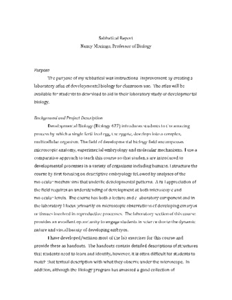 Sabbatical Report Nancy Mozingo 2017 thumbnail