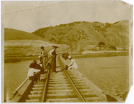 [Men on railroad tracks] thumbnail