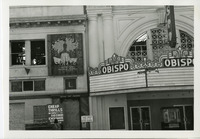 Obispo Theatre and Cheap Thrills after fire, corner of Osos and Monterey Street, San Luis Obispo, 1975 thumbnail