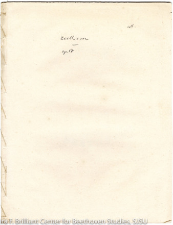 Sonata for violin and piano, arranged from the Sonata for horn and piano, op. 17 thumbnail