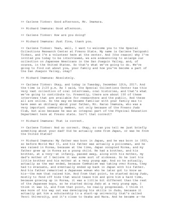 Richard Imamura interview thumbnail